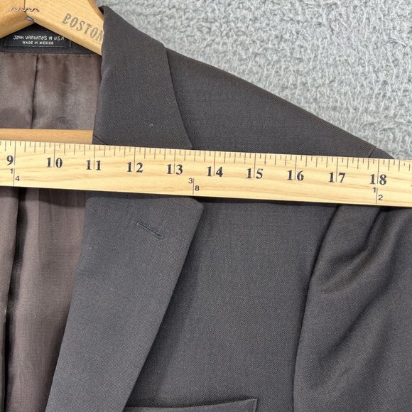 JOHN VARVATOS Mens‎ 40R 2-Button Brown Sports Coat Single Needle Premium Tailor - Picture 4 of 12